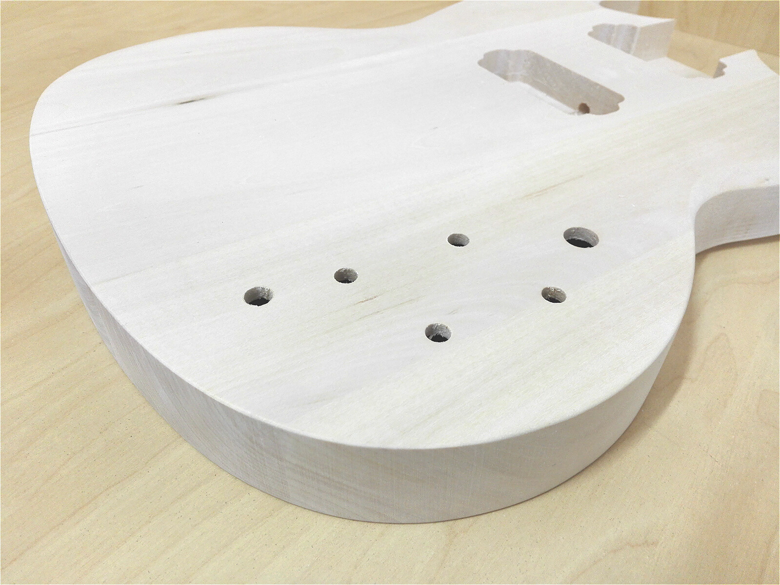 Haze Solid Basswood Electric Guitar Body, Pre-Drilled & Polished- HSSG 19300BO