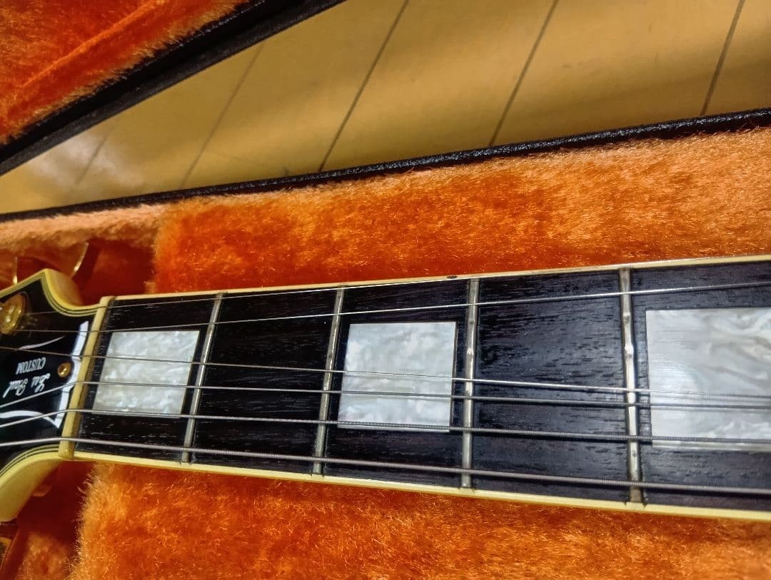 Burny Les Paul Custom Diamond Inlay Safe packing!