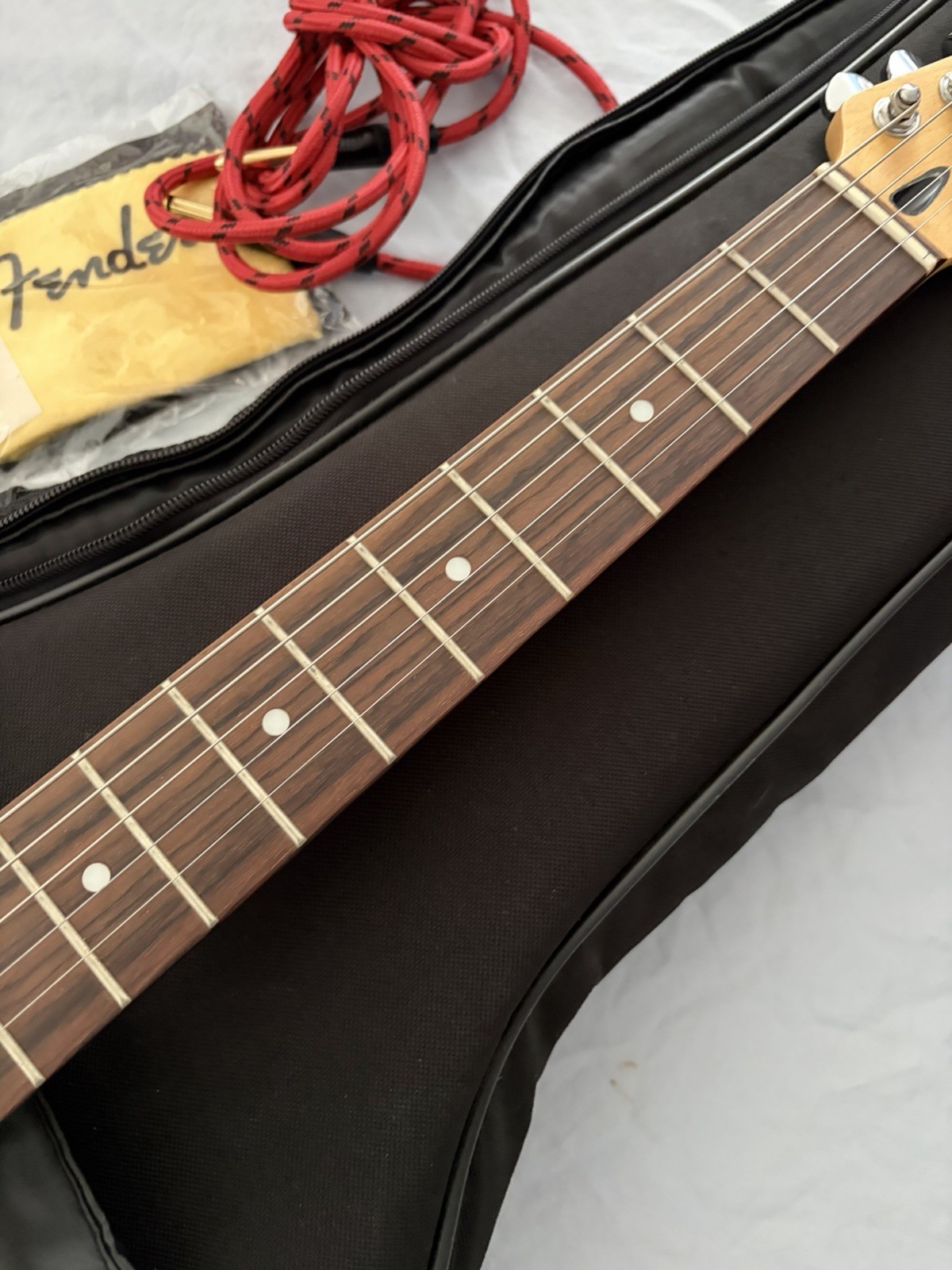 Ashland by Crafter Black & MOP Strat Style Electric Guitar UNUSED in Case & More