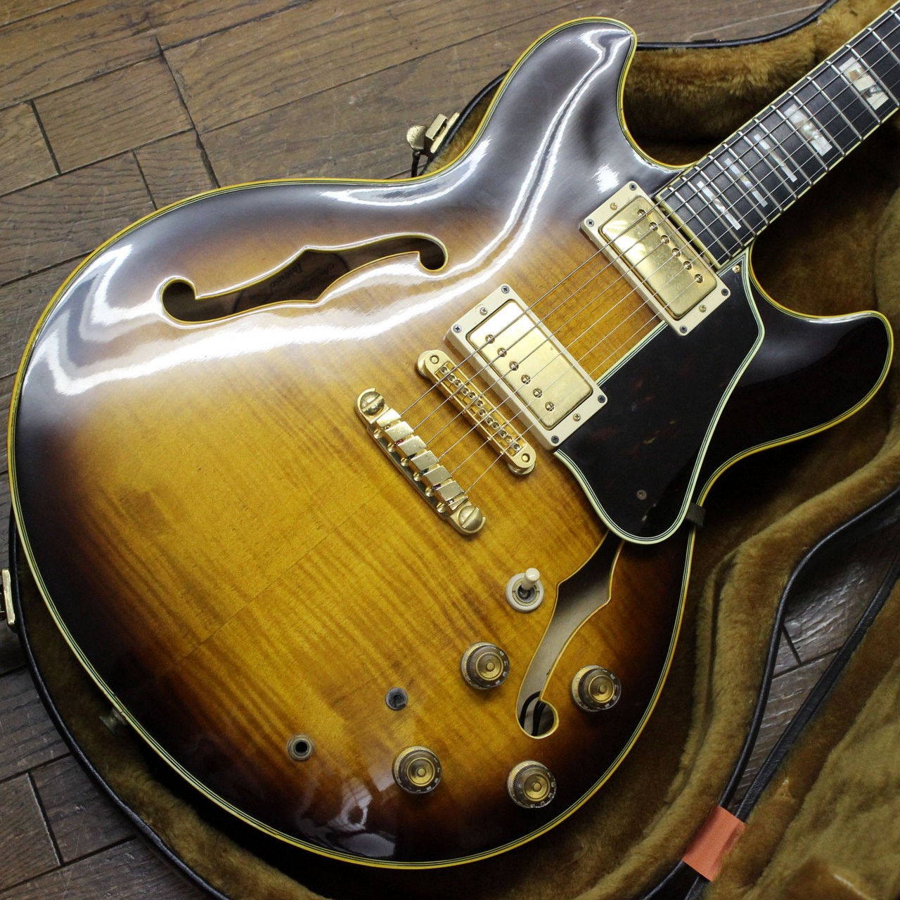 Ibanez AS200 Sunburst Semi-Hollow Guitar Ebony Fingerboard Japan 1988 Used
