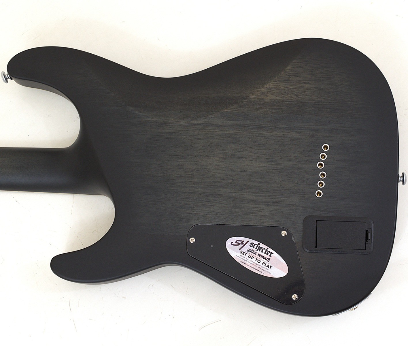 Schecter C-1 Platinum Guitar See-Thru Black Satin B-Stock 1070