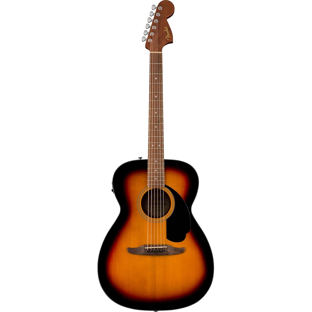 Fender Monterey E Spruce Top 3-Color Sunburst w/ Strap Tuner Bundle