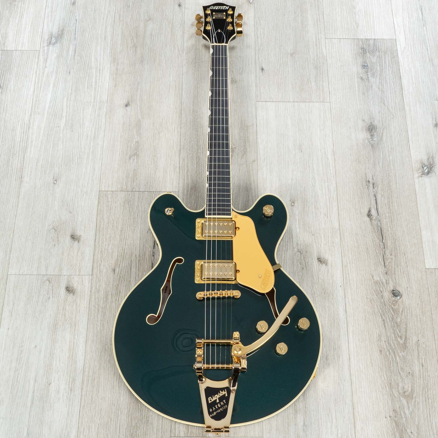 Gretsch Professional Broadkaster LX Center Block Bigsby Guitar, Cadillac Green