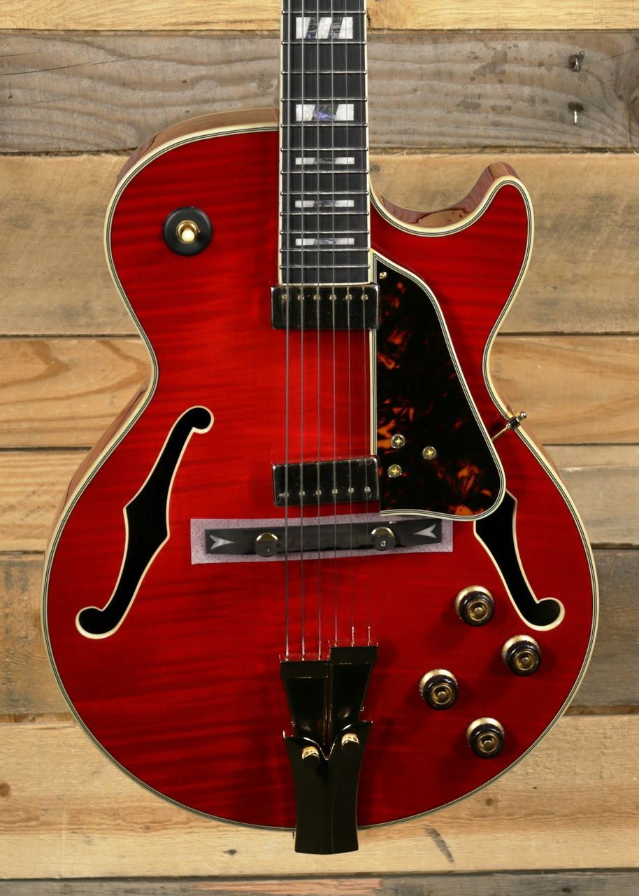 Ibanez George Benson GB10SEFM Hollow Body Electric Guitar Sapphire Red w/ Case