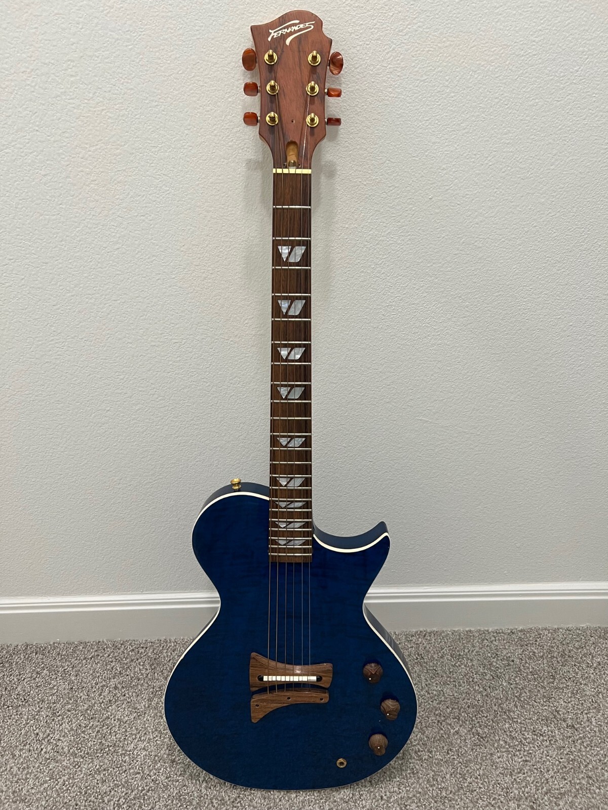 Fernandes LSA – 65 Monterey Blue Japanese Made Electric Acoustic Guitar
