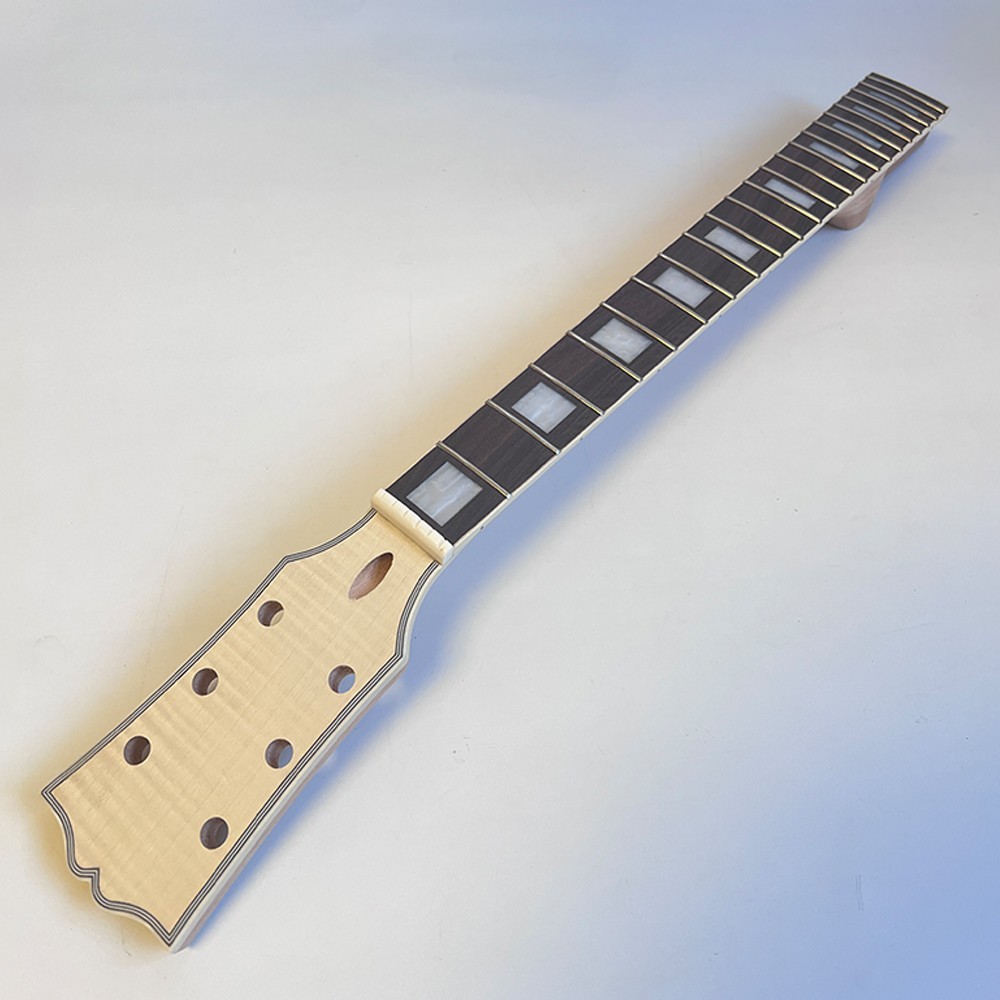 Unfinished DIY Electric Guitar Kits GD Archtop Binding Flame Maple Top FREE SHIP
