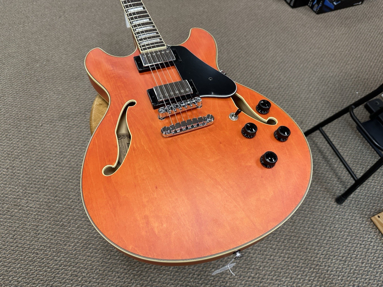 Ibanez AS73TTF Artcore Semi-Hollow Electric Guitar – Transparent Tangerine Flat