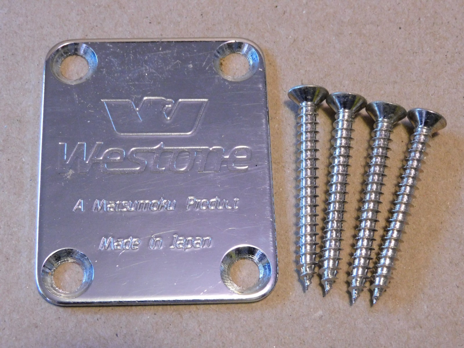 Vintage Westone Spectrum SX Guitar Neckplate Matsumoku Japan Parts Project