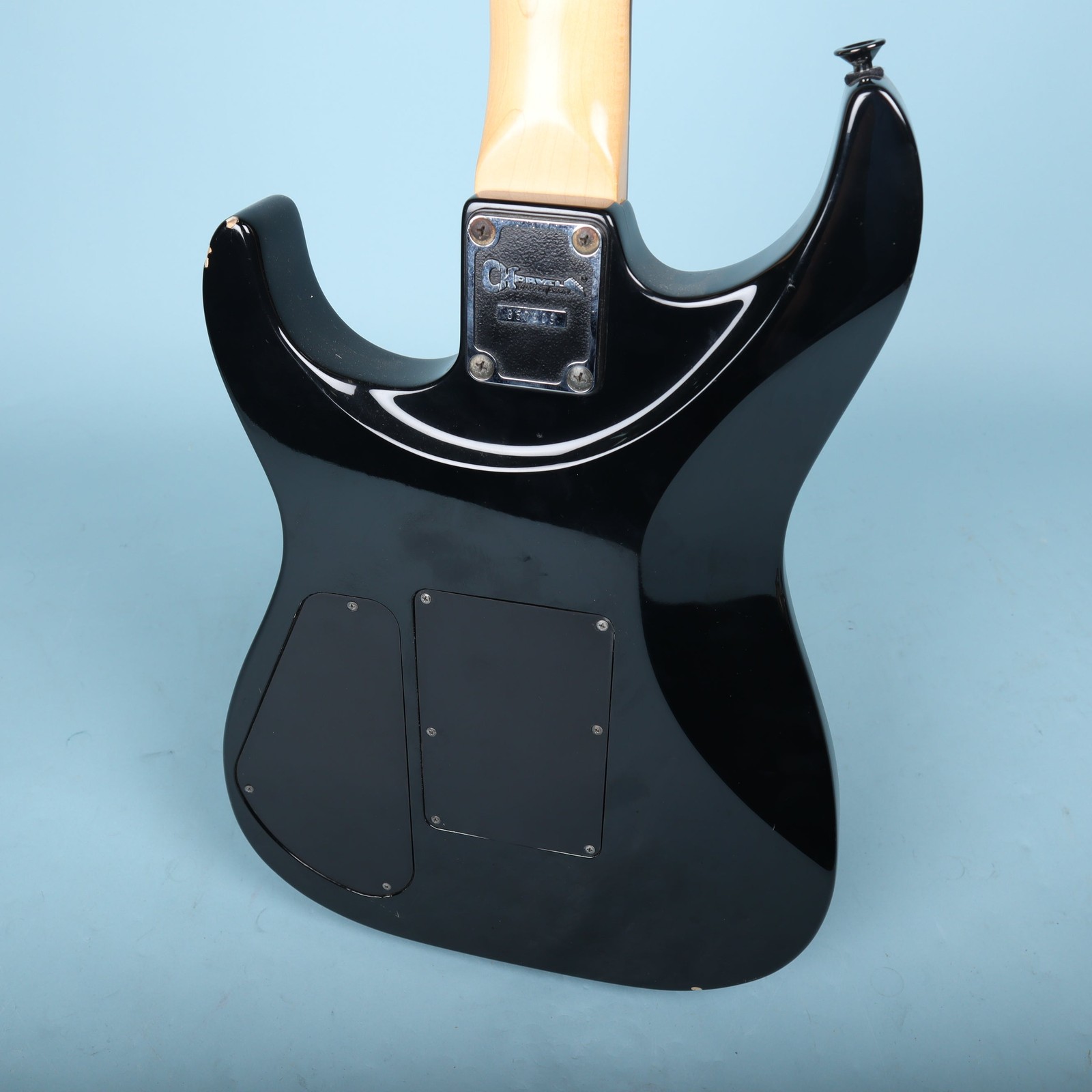 Charvel Predator Electric Guitar Black with Sharkfin Inlays 1991