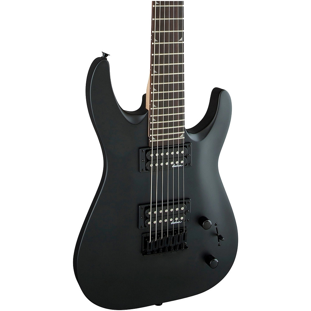Jackson Dinky JS227 DKA HT Arch Top Satin 7String Electric Guitar Black
