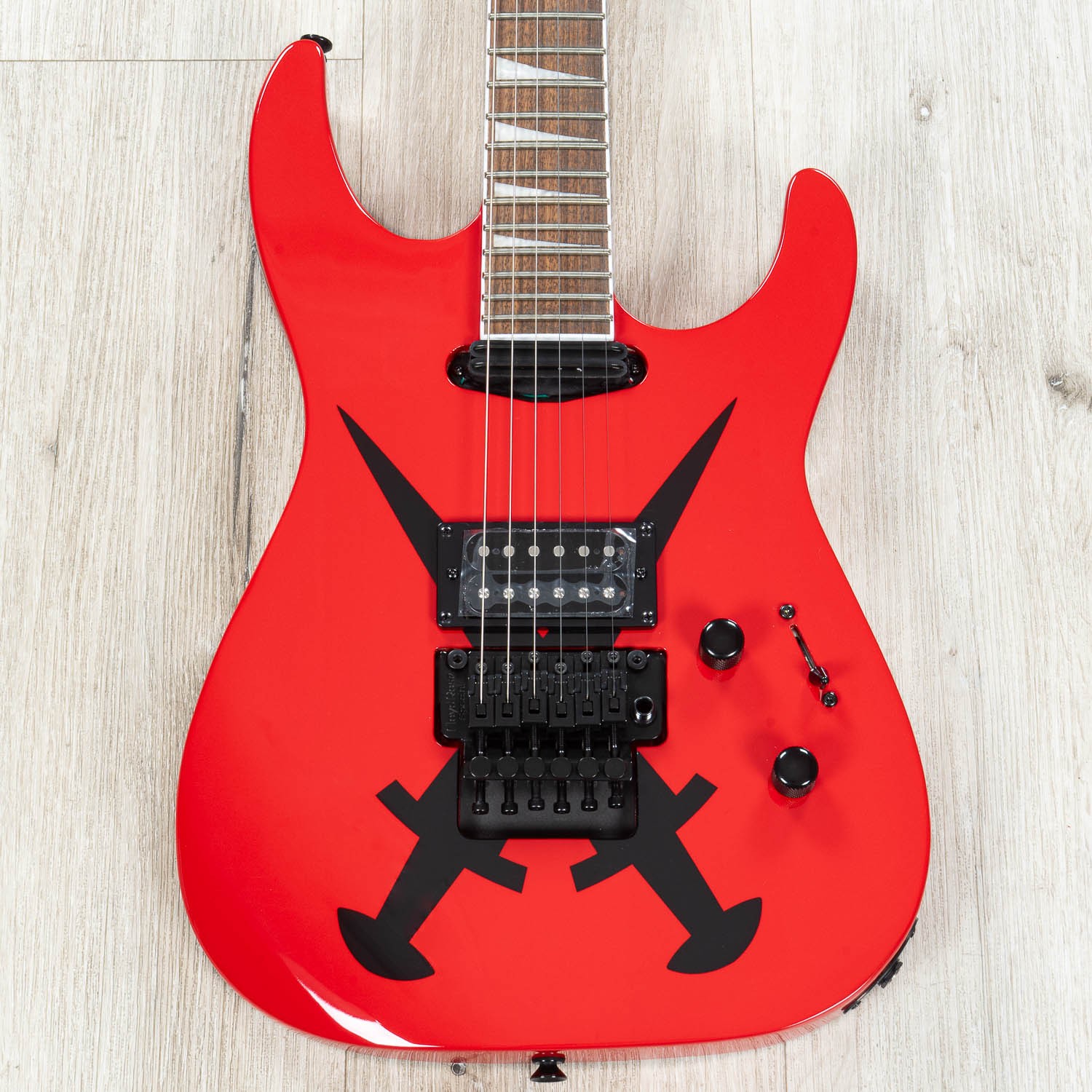 Mint Jackson X Series Soloist SL1A DX Guitar, Laurel Fretboard, RD Cross Daggers