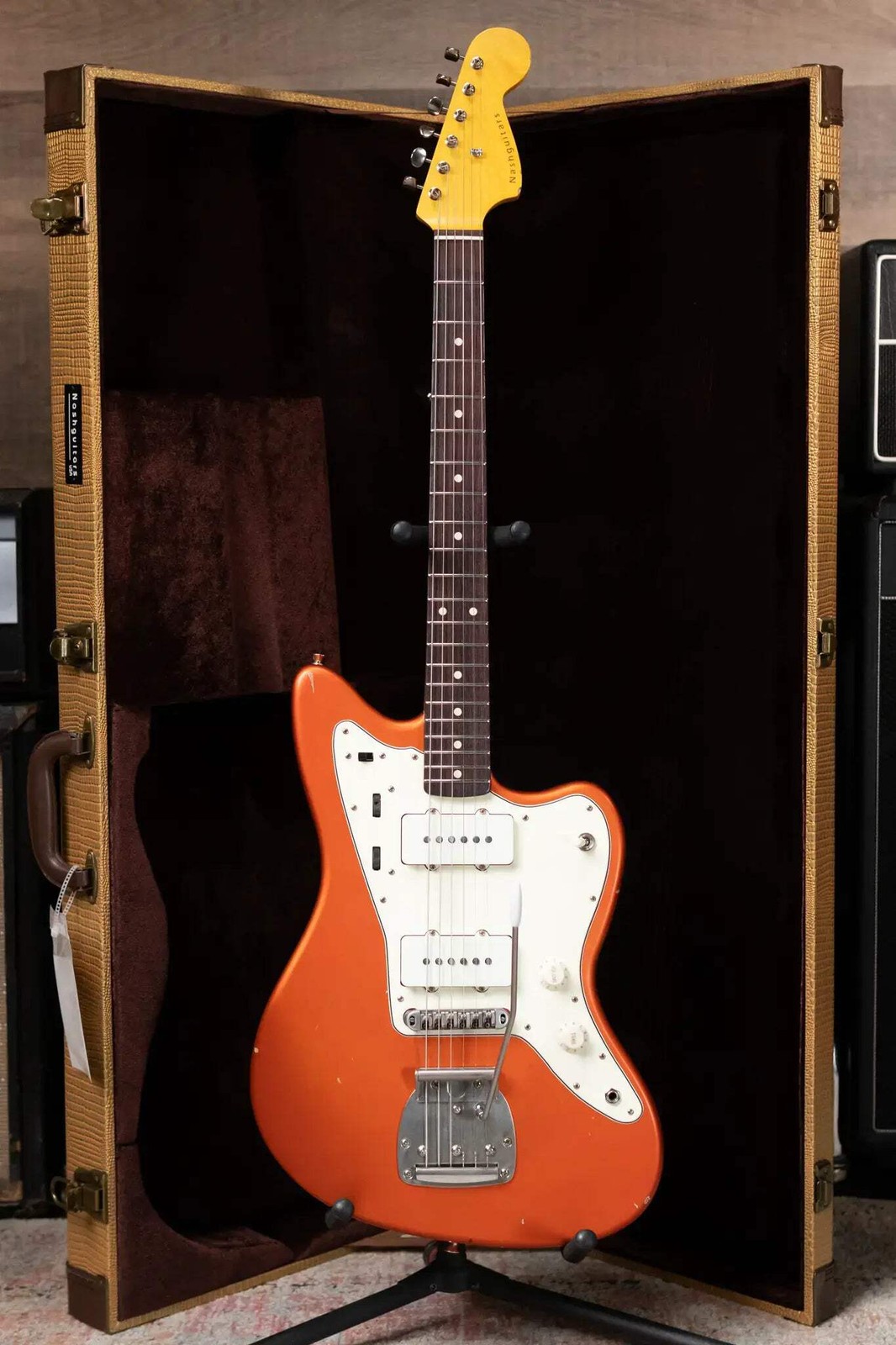 Nash JM-63 Electric Guitar – Candy Tangerine with Hardshell Case