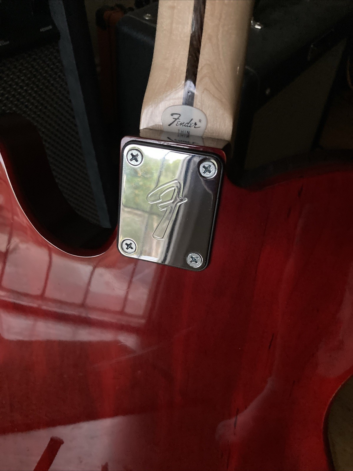 Fender Style Telecaster Partscaster. Absolutely Stunning! RED AMBROSIA MAPLE