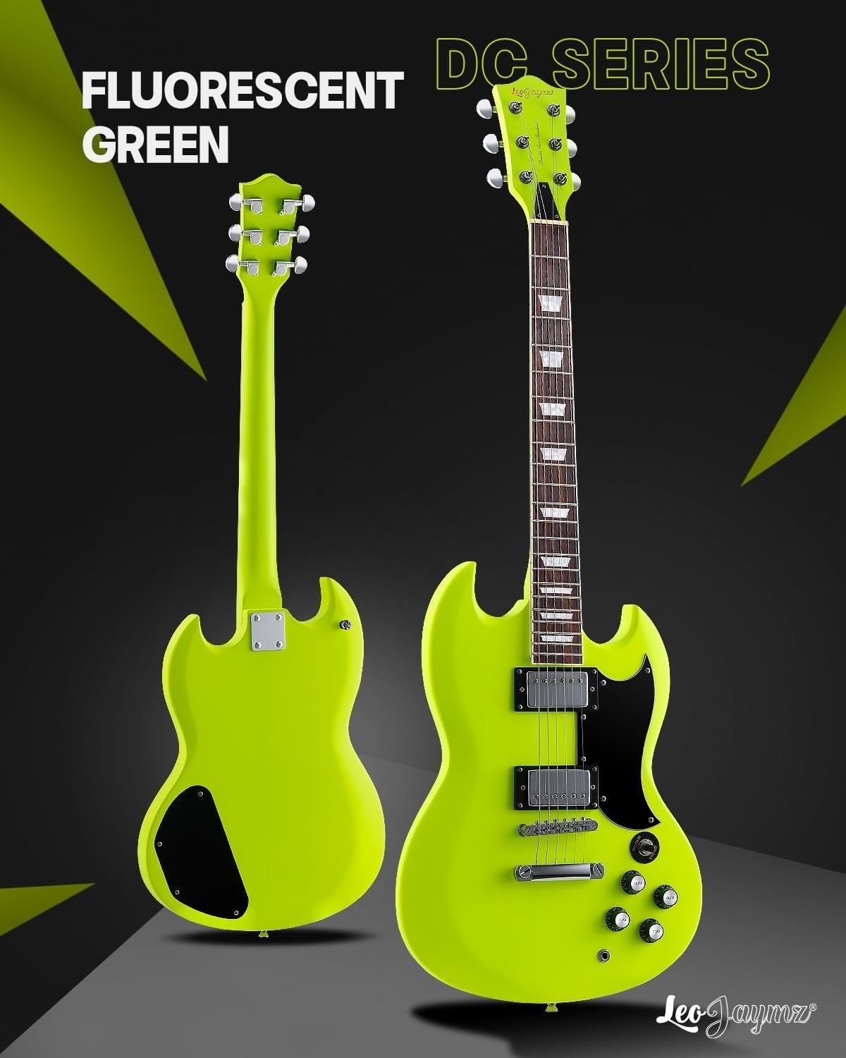 39 Inch Solid Body Electric Guitar – Poplar Wood Body，Maple Neck and Laurel Wood