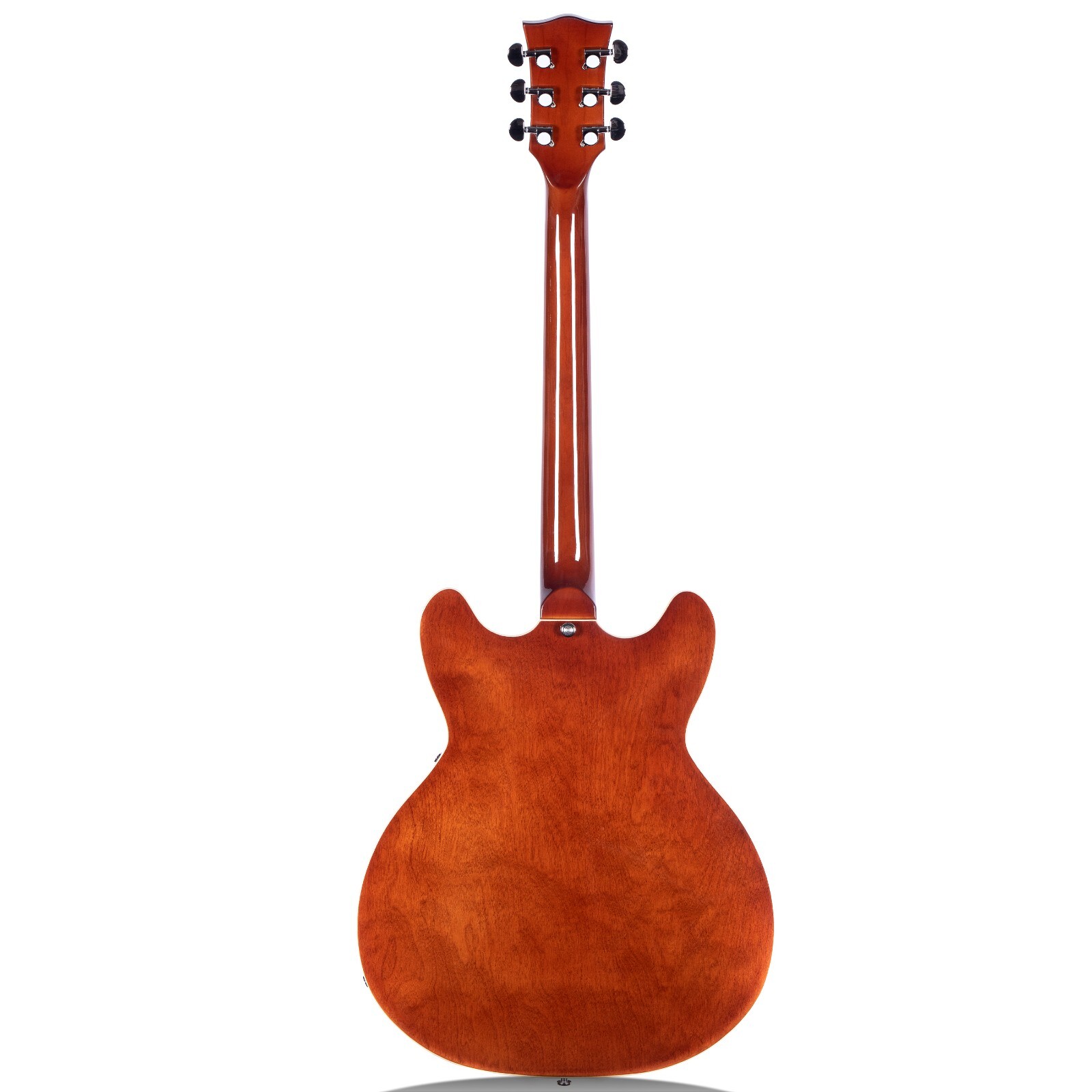 Redid Semi-Hollow Body Electric Guitar 335 Jazz with F-Hole 4