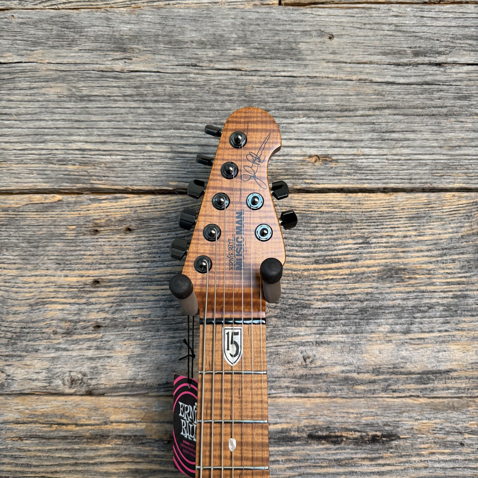 Ernie Ball Music Man JP15 7-String Electric Guitar – Ultramarine Quilt