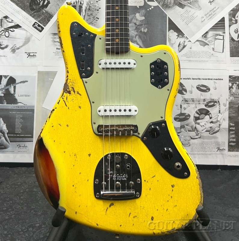 Fender Custom Shop 1962 Jaguar Heavy Relic Graffiti Yellow, Used