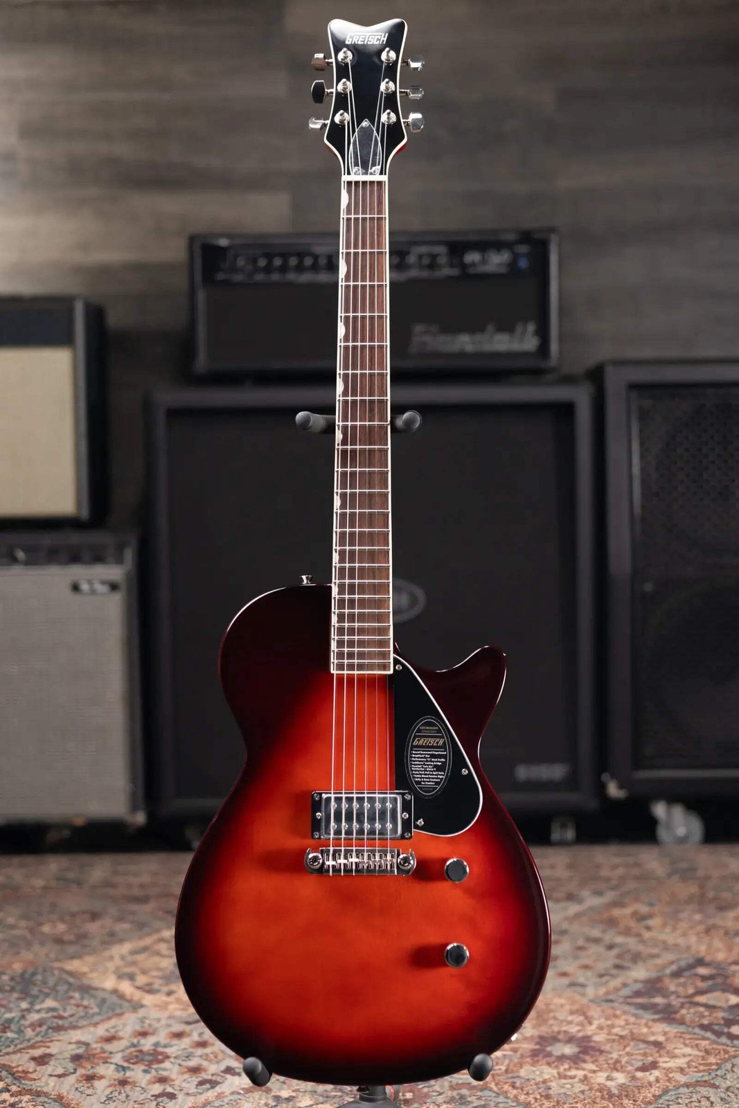 Gretsch Electromatic Jet Club 1 Pickup Electric Guitar – Claret Burst