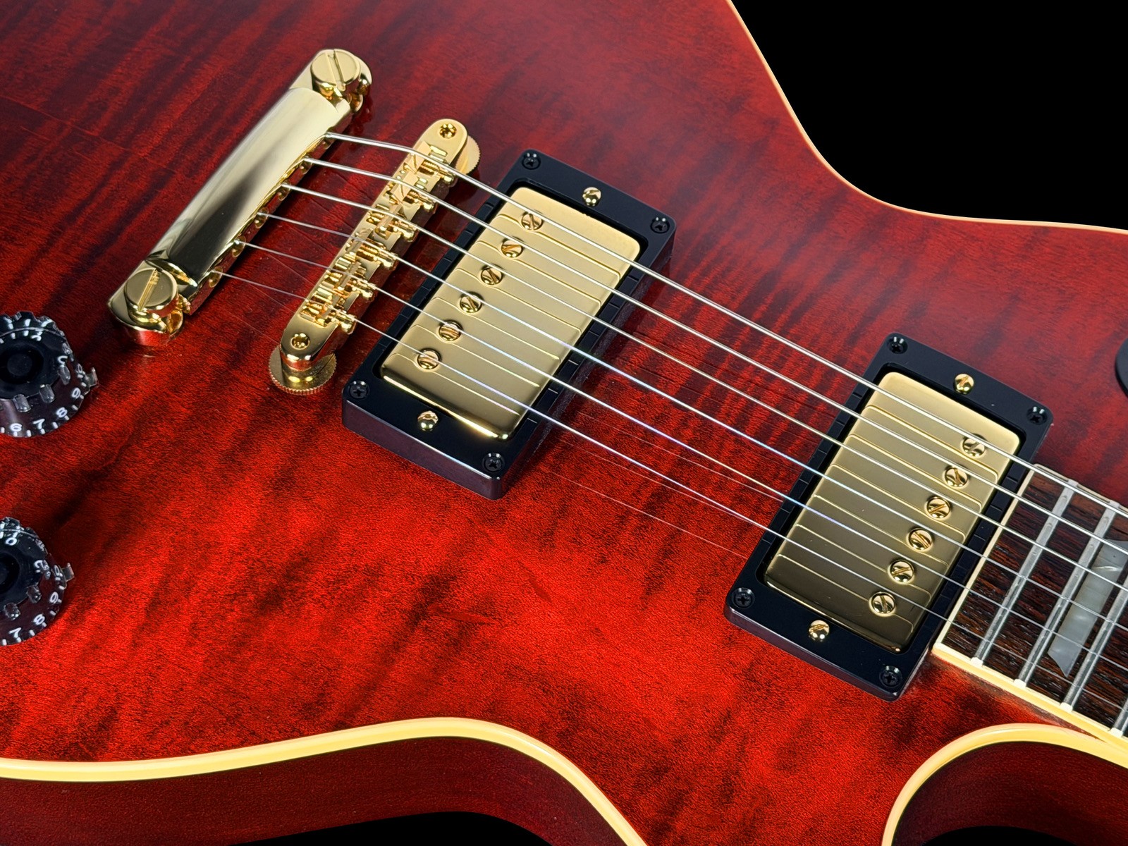 2026 GIBSON LES PAUL ’59 CUSTOM SHOP CHAMBERED 1959 FLAME TOP ~ CANDY RED TIGER