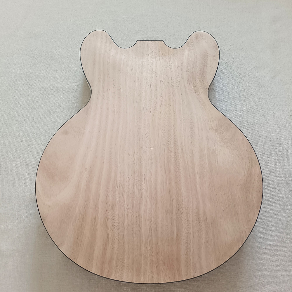 DIY 335 Semi Hollow Electric Guitar Kit Unfinished Rosewood FB Abalone Inlay