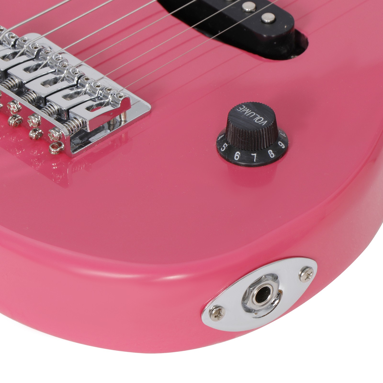 30 Inch Electric Guitar Beginner Starter Kit w/5W Amplifier Gig Bag Strings Pink