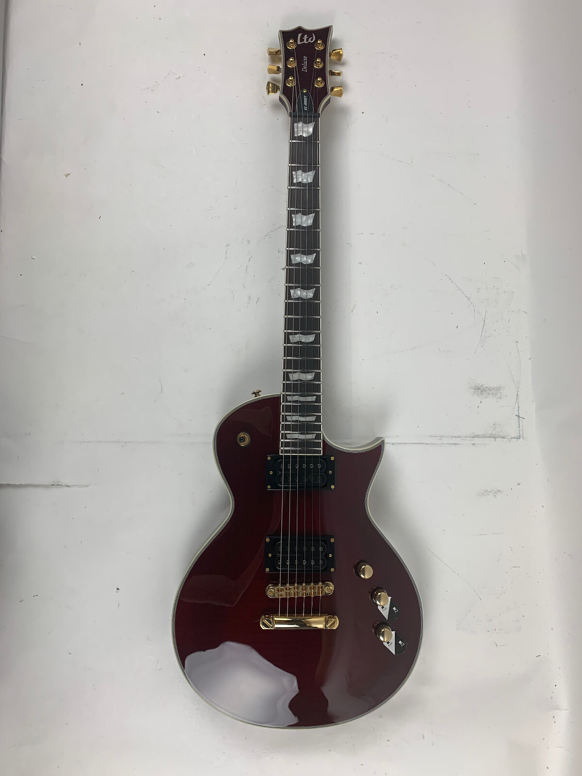 ESP LTD EC-1000T CTM See Thru Black Cherry FM Electric Guitar B-Stock
