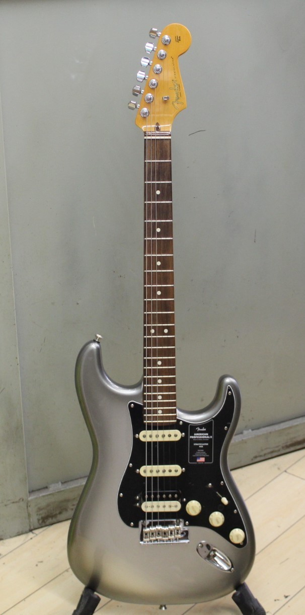Fender American Professional II Stratocaster HSS Guitar Mercury