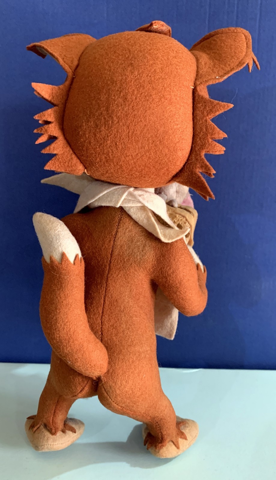 VINTAGE TOY DOLL FELT TOM &JERRY tuffy SANDWICH HANNA BARBERA LARS ITALY 1960s