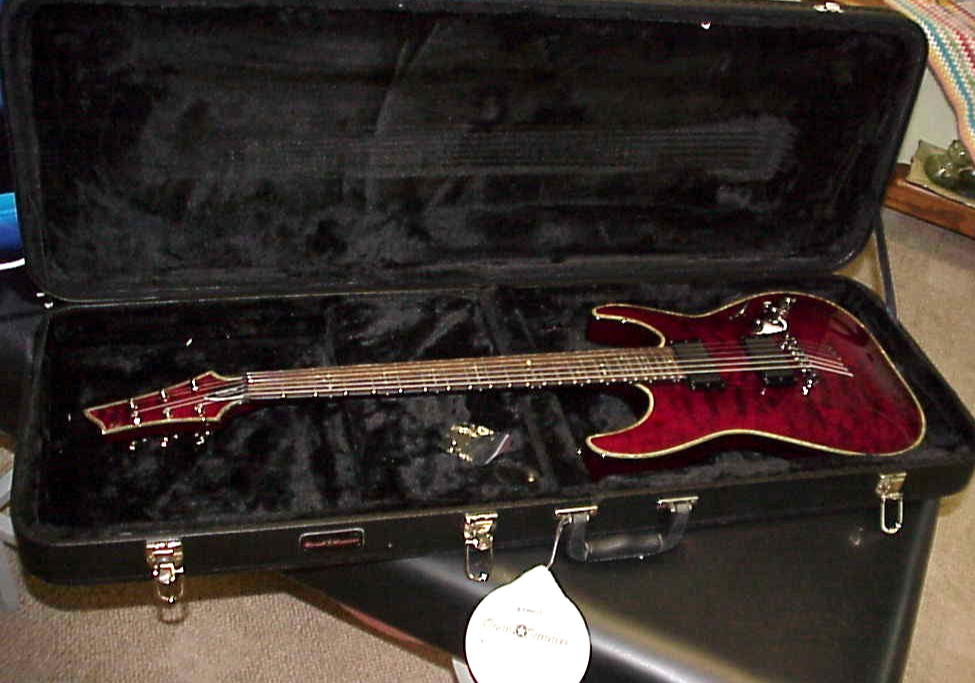 MINT Schecter Diamond Series Hellraiser 6-String Electric Guitar with Hard Case