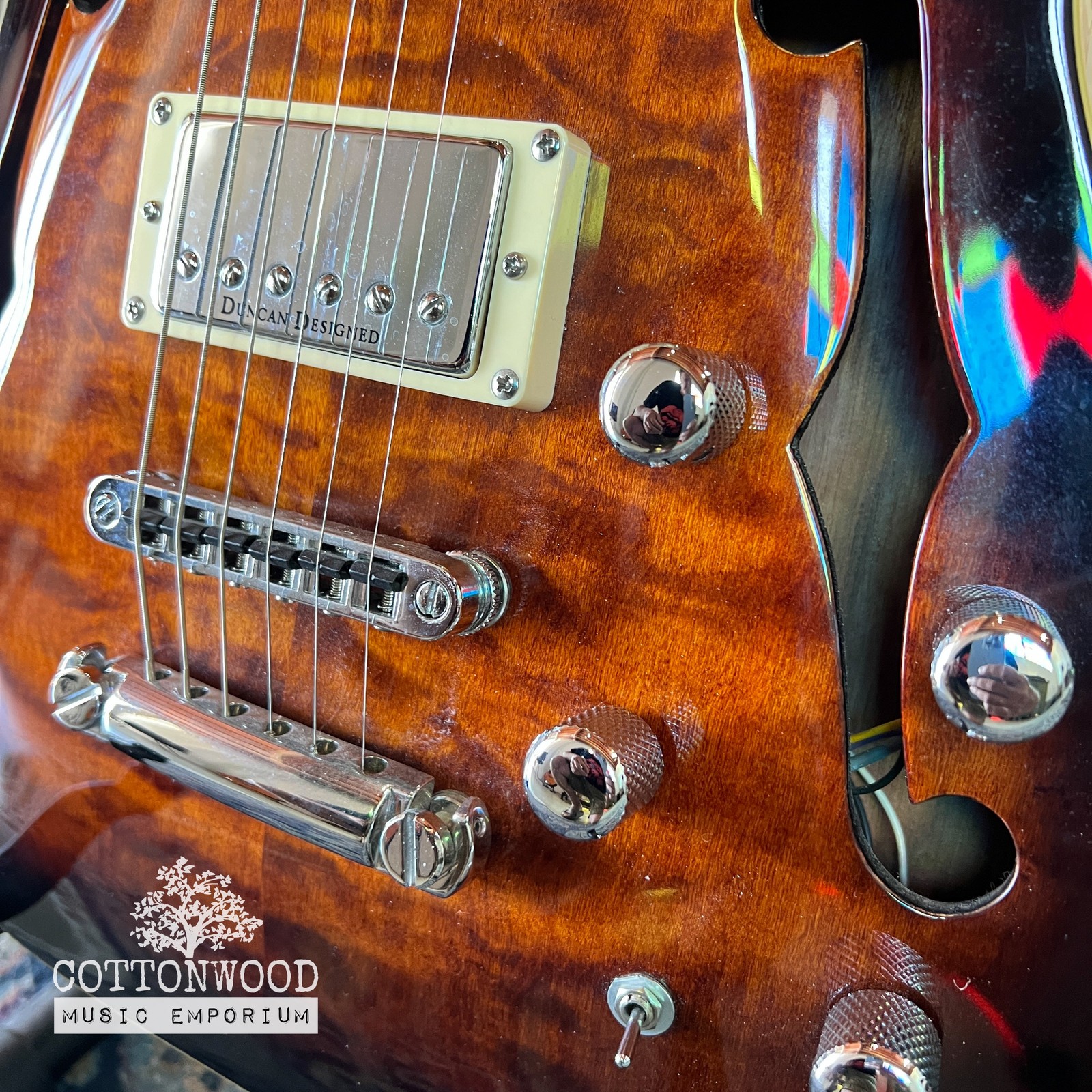 2006 Schecter Diamond Series C-1 E/A Semi-Hollow Hybrid Guitar – Dark Vintage…