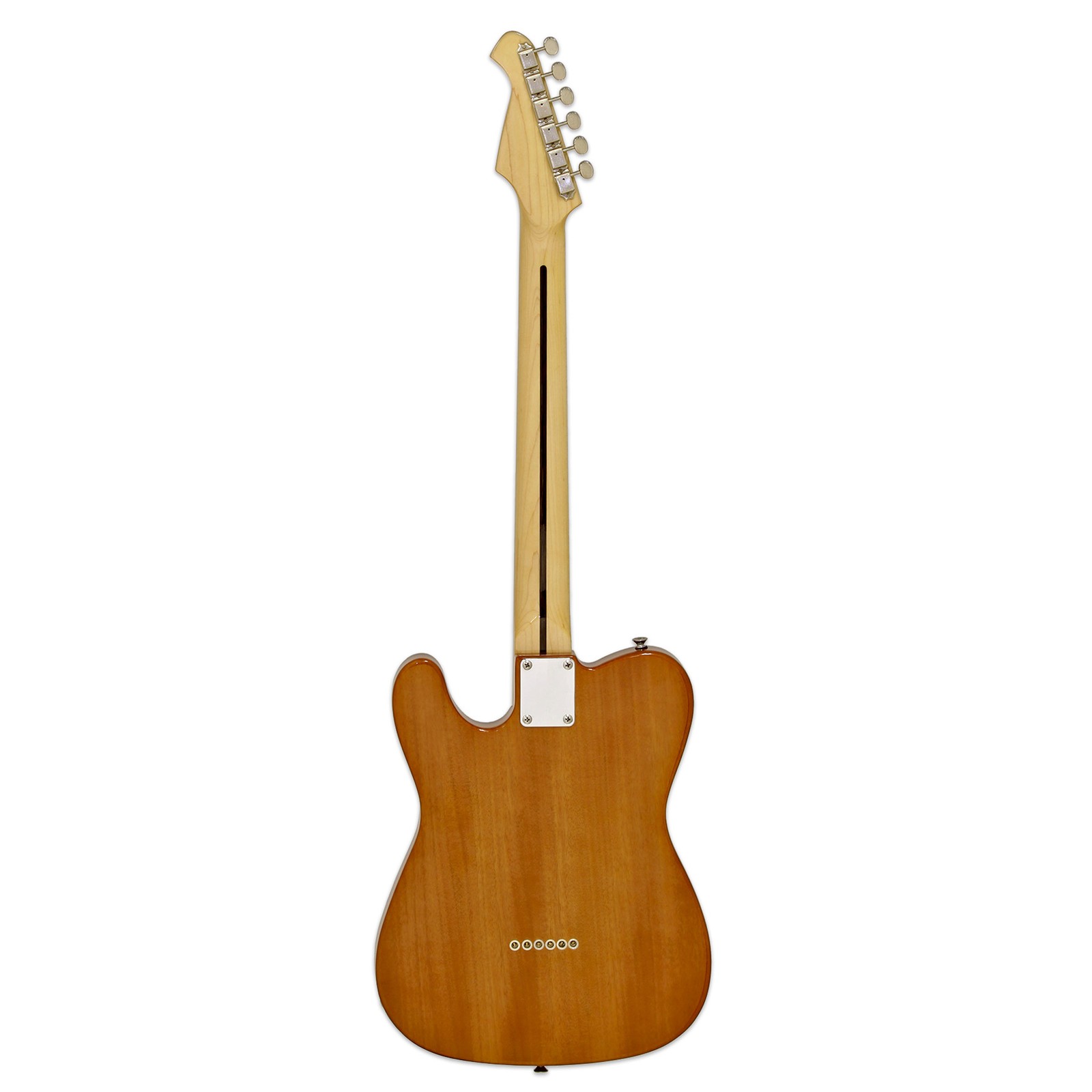 Aria Modern Classic Semi Hollow Tele Style Electric Guitar Natural
