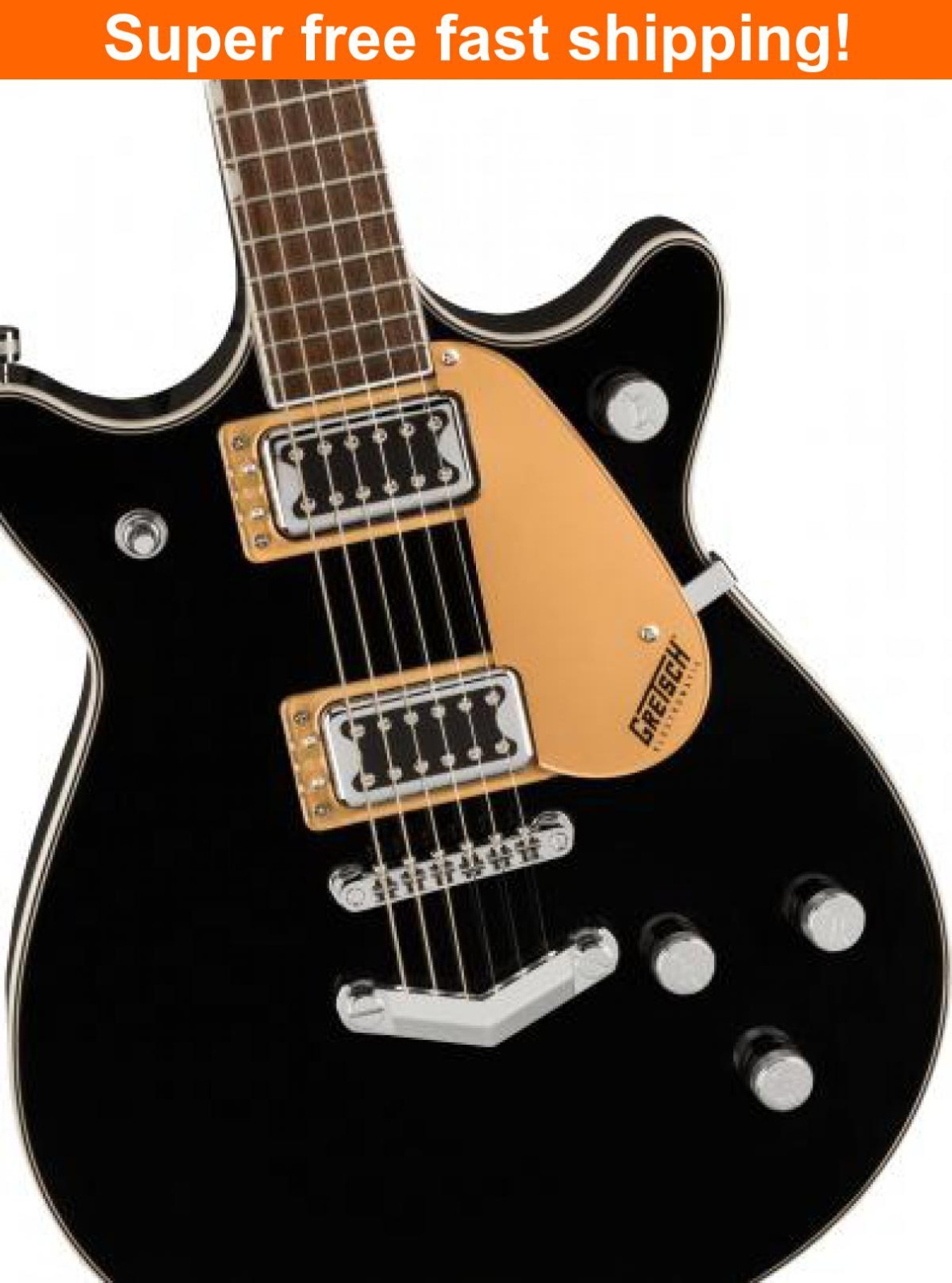 Gretsch G5222 Electromatic Double Jet BT Electric Guitar – Black-NEW