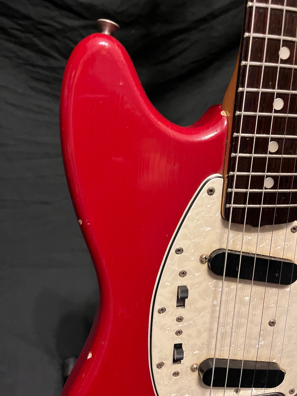 1966 Vintage Fender Mustang Guitar in Dakota Red W/OHSC