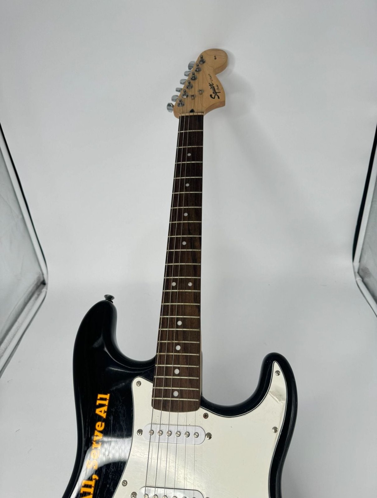 Fender Squier Black Hard Rock Cafe Strat Electric Guitar