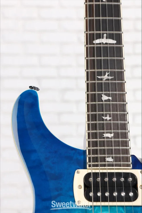 PRS SE Custom 24-08 Quilt Electric Guitar – Lake Blue