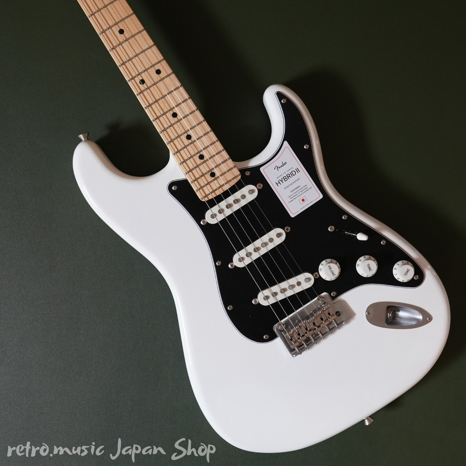 Fender Made in Japan Hybrid II Stratocaster Maple Arctic White Electric Guitar