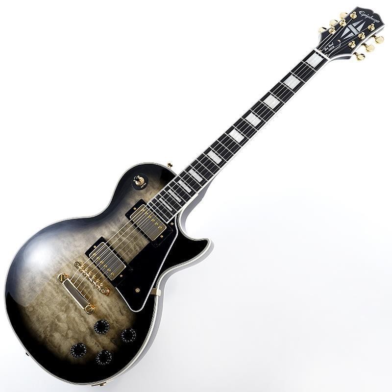 Epiphone Les Paul Custom Quilt Cobra Burst Electric Guitar with gig bag