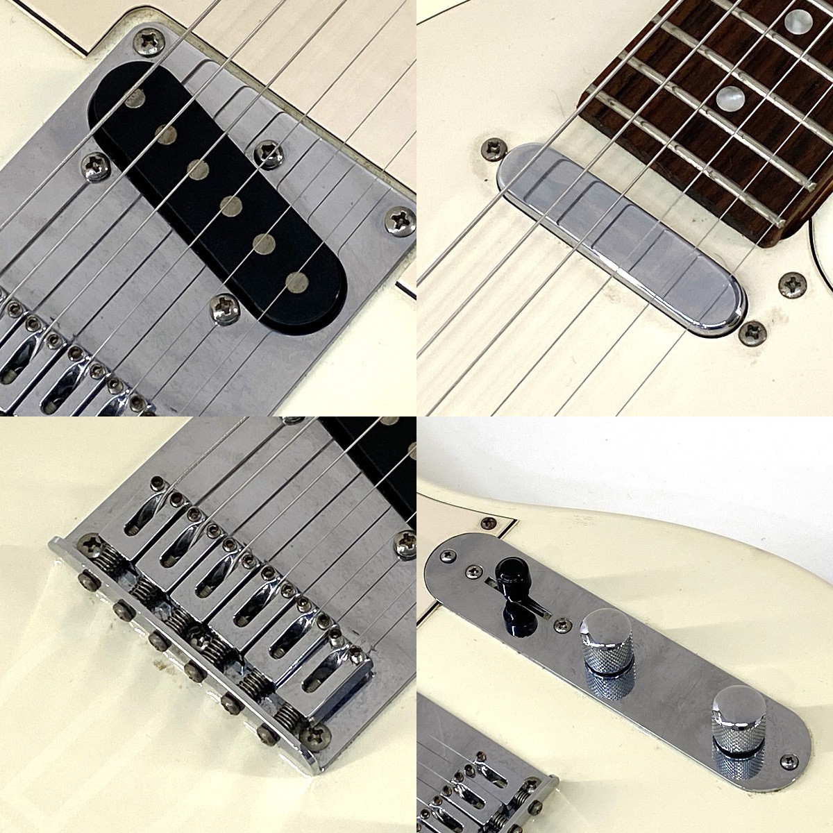 Fernandes TE-1Z Electric Guitar White 22F 3.4kg 3-Way SW Used