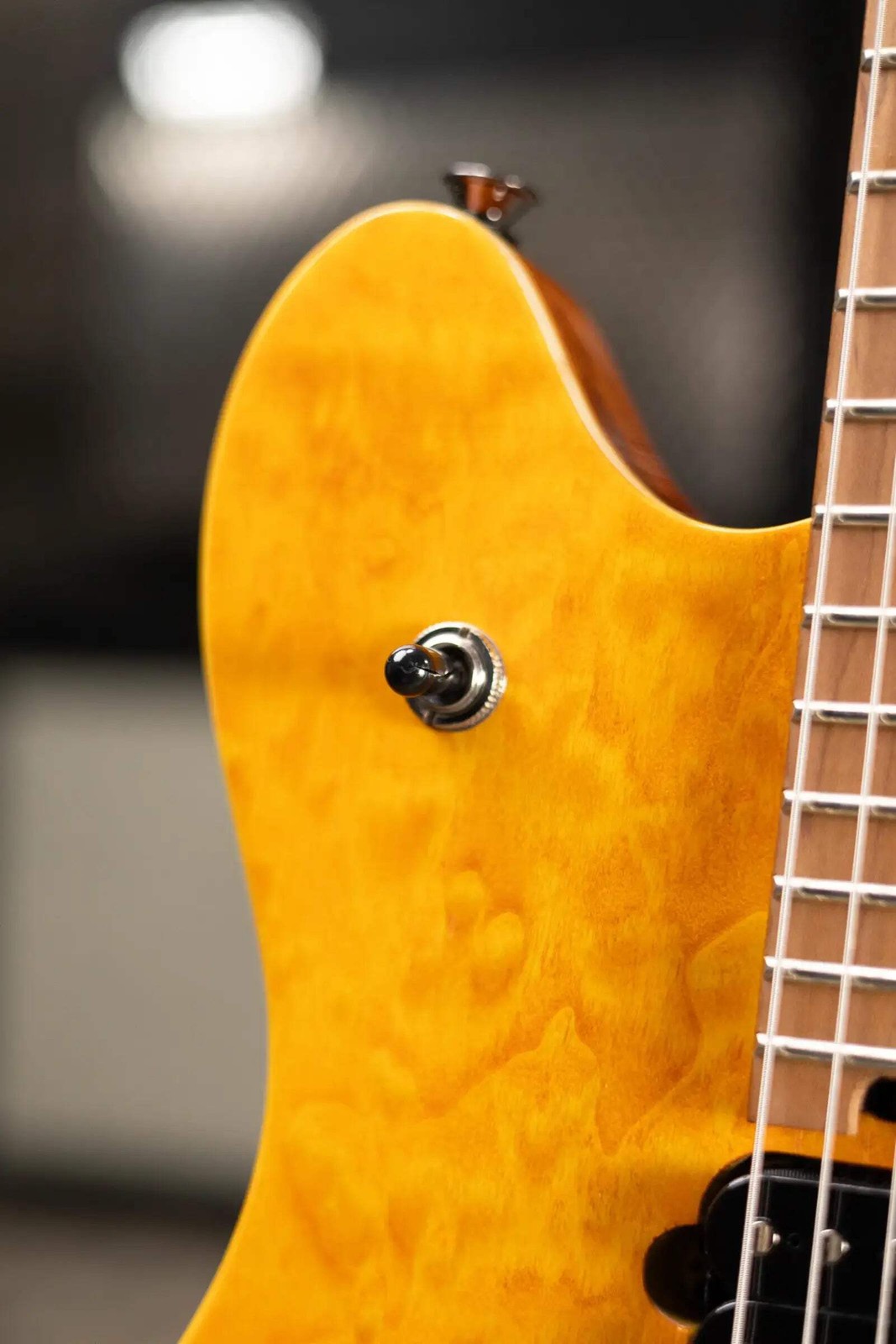 EVH Wolfgang WG Standard QM Electric Guitar – Transparent Amber