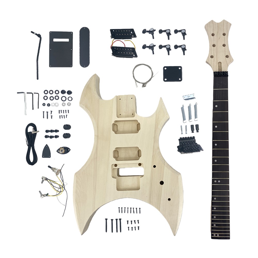 Electric Guitar Kit – 24 fret 25.5 inch Guitar Body Mahogany Neck
