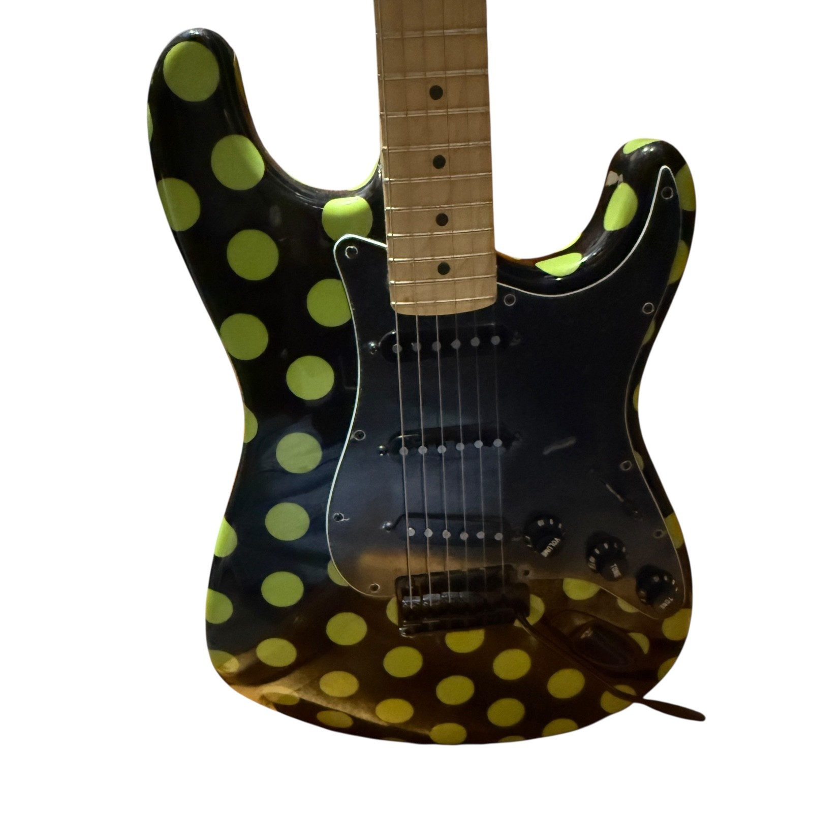 1997 Buddy Guy 1 of 1 Prototype Stratocaster Black/Green Polka Dot