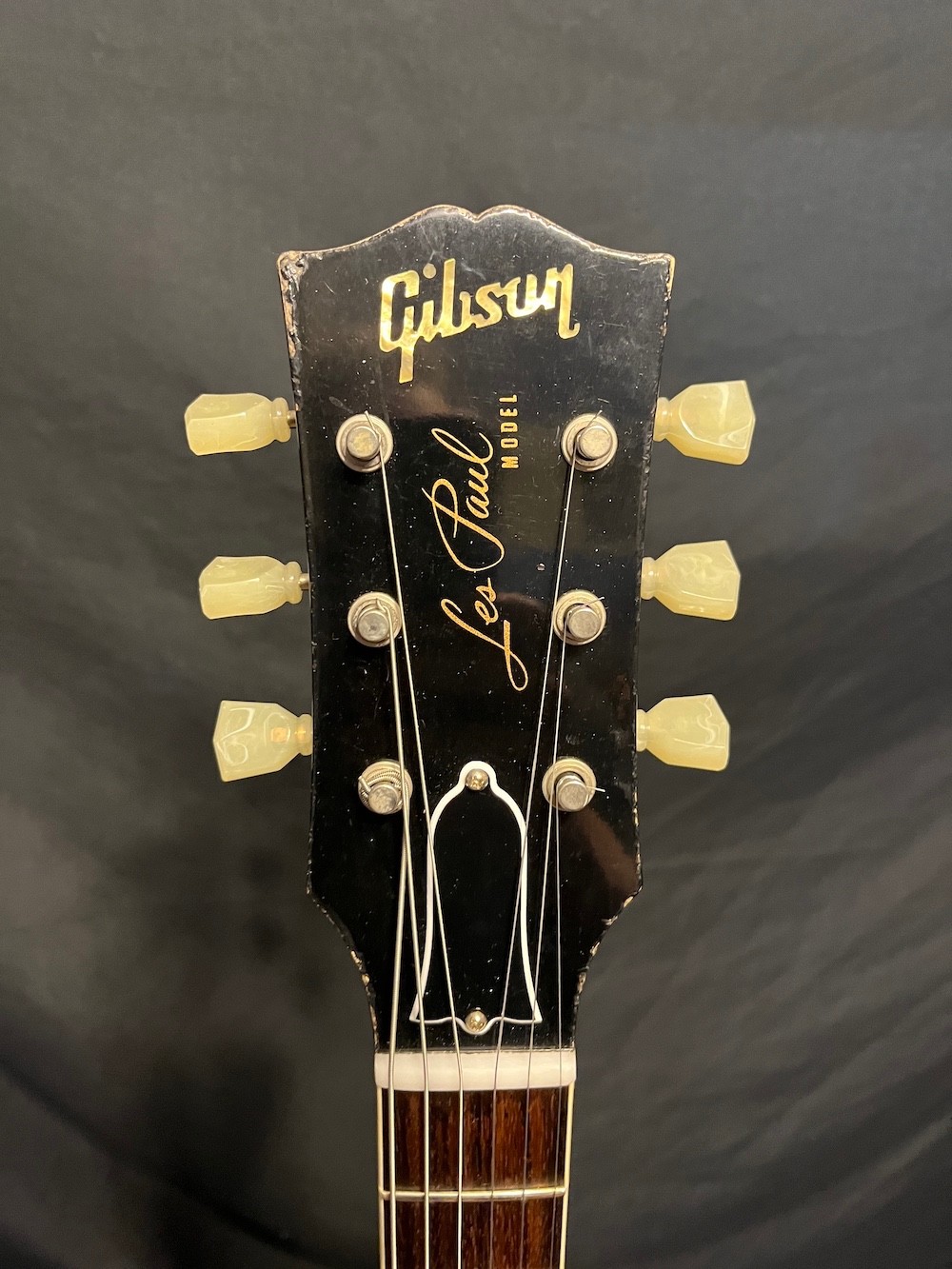2017 Gibson Custom Shop Les Paul Standard Painted Over Aged Ebony Cherry/Sunburs