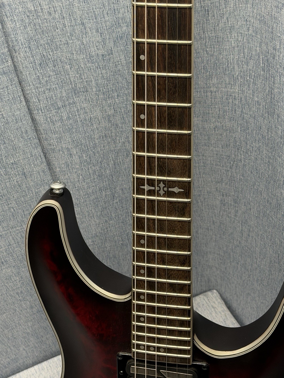 Schecter Guitar Research C-1 Platinum FR S Electric Guitar Satin Crimson Red