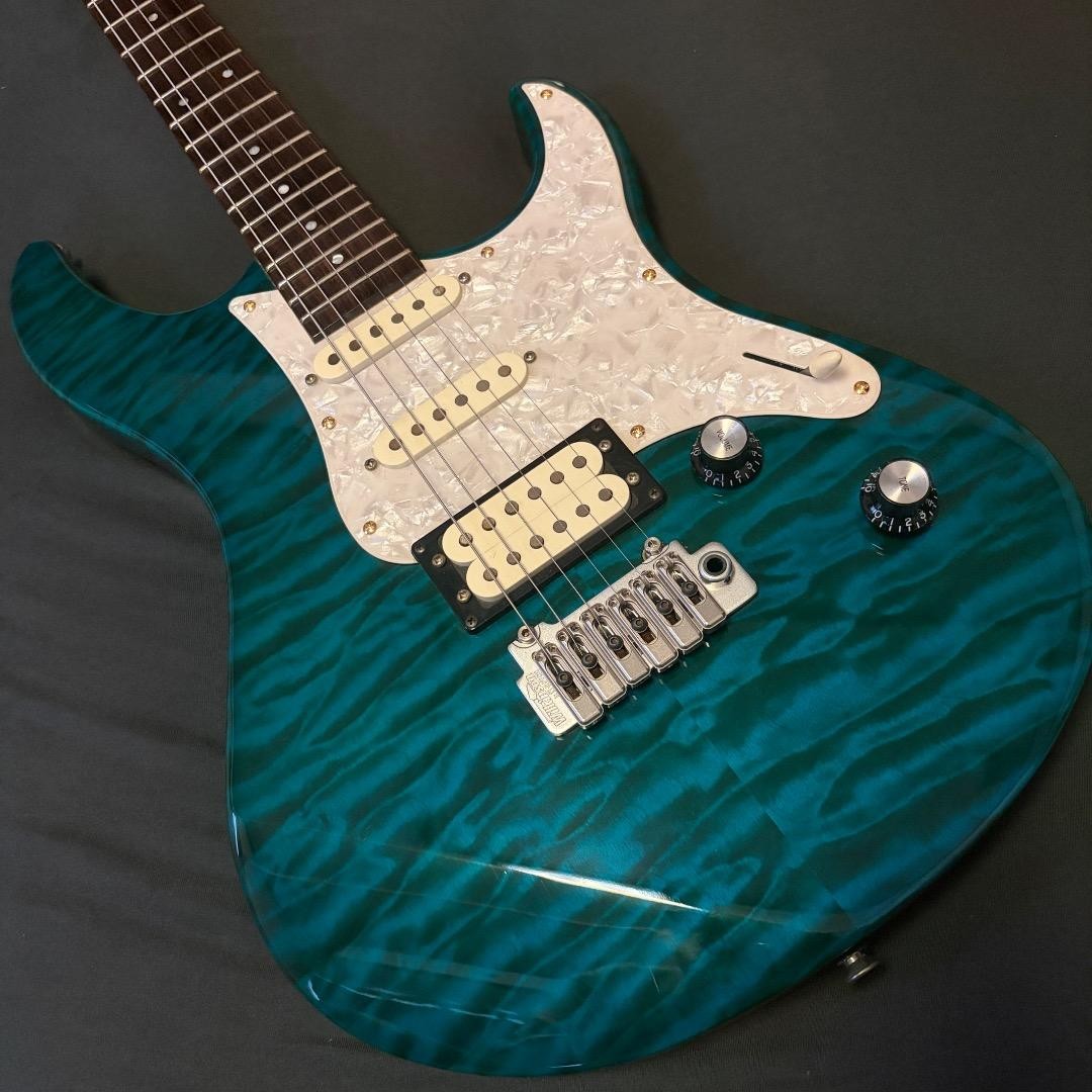 Electric Guitar Yamaha PAC604WH 1997 Emerald Green HSS Taiwan