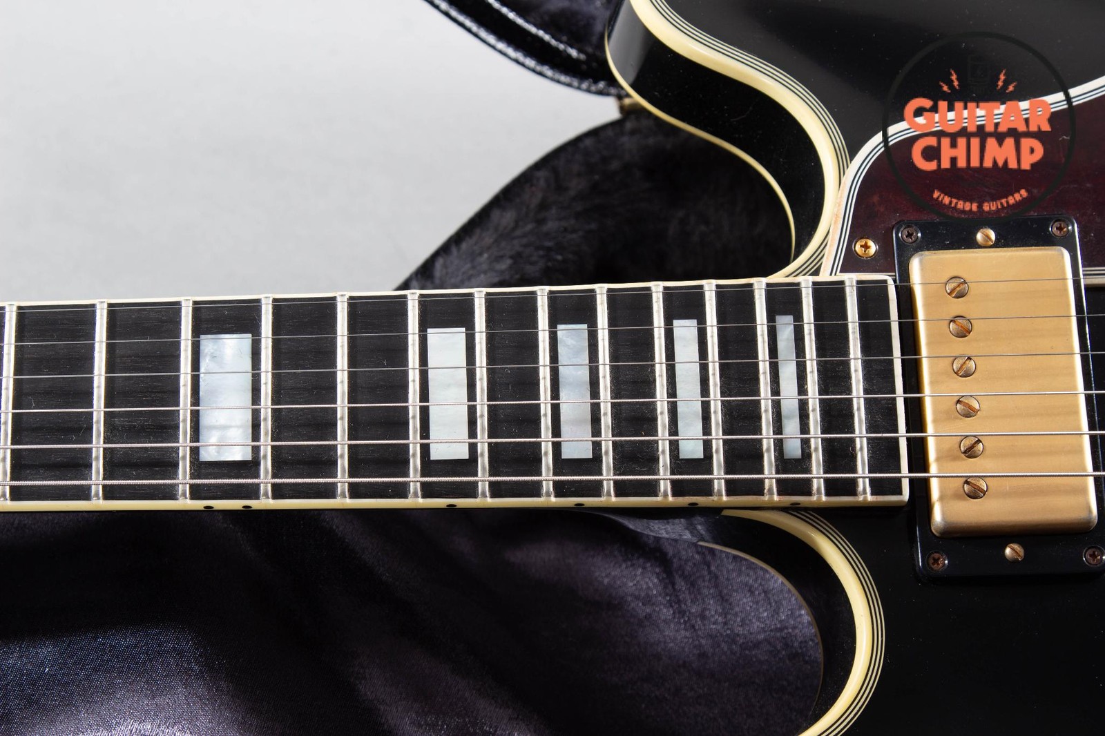 2012 Gibson Custom Shop ES-355 Ebony Black VOS Bigsby OHSC COA