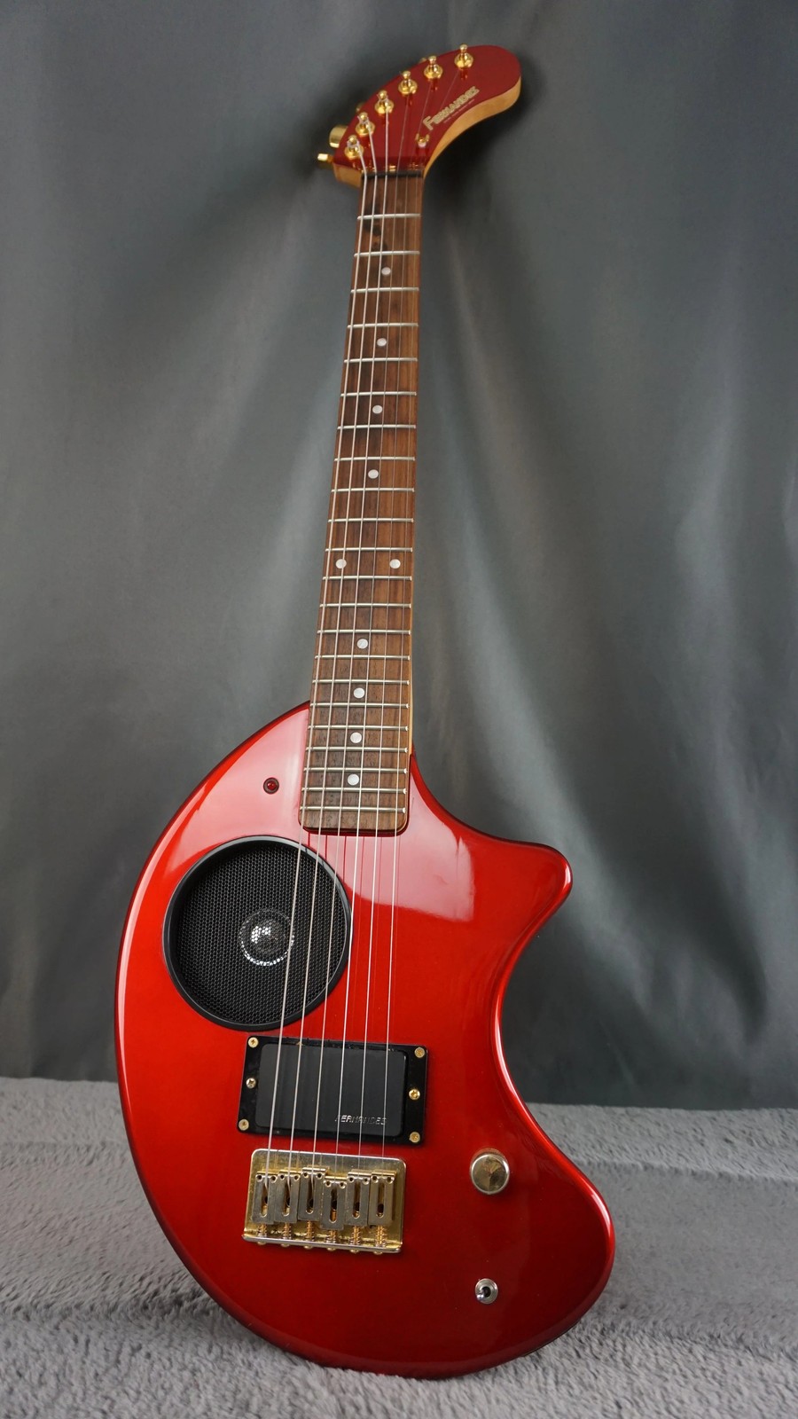Fernandes ZO-3 Electric Guitar w/ Built-In Speaker, Gig Bag – Red Made in Japan