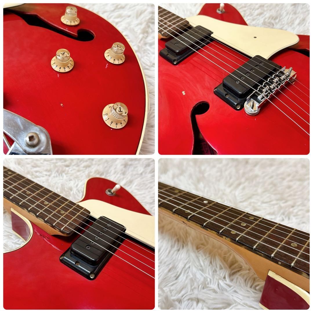 Acoustic Electric Guitar Morales ESP-180 Zen-on Red Vintage Made in Japan 050668