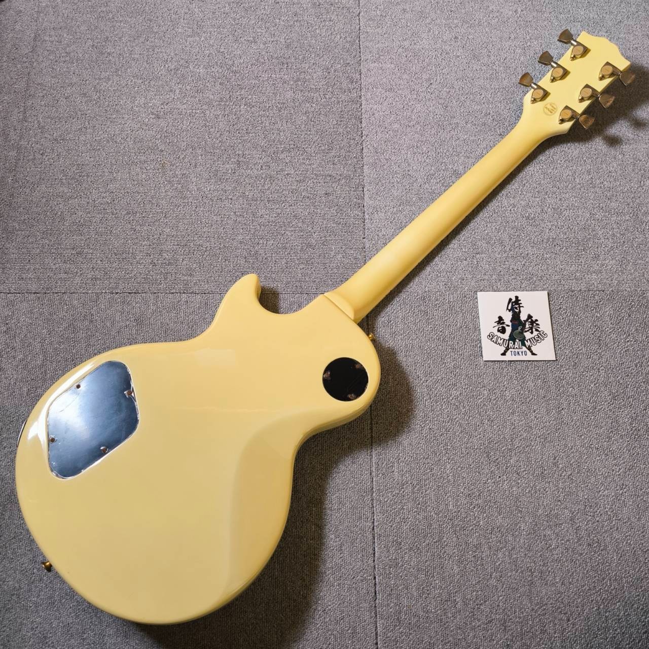 Burny Les Paul Custom Type White RR Electric Guitar Used From Japan #7