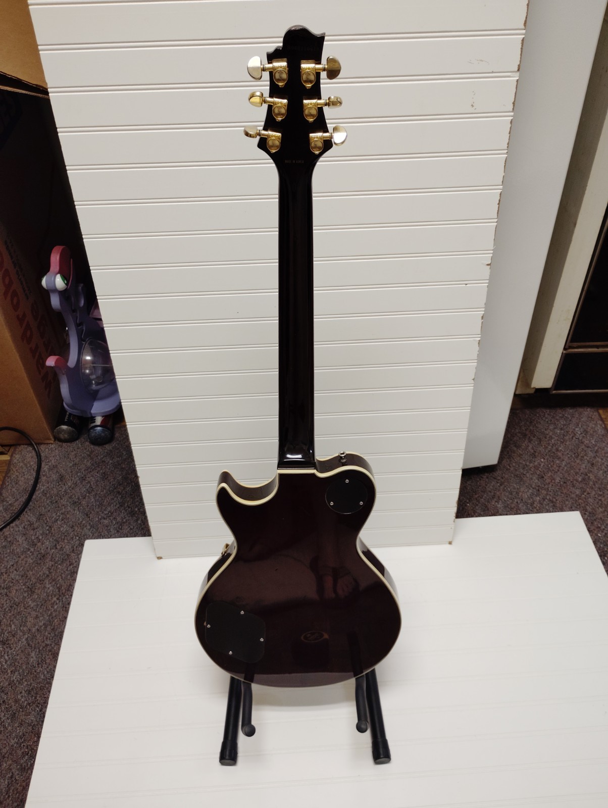 Rare Vintage Greg Bennett Samick Avion Electric Guitar Wine Red Made In Korea