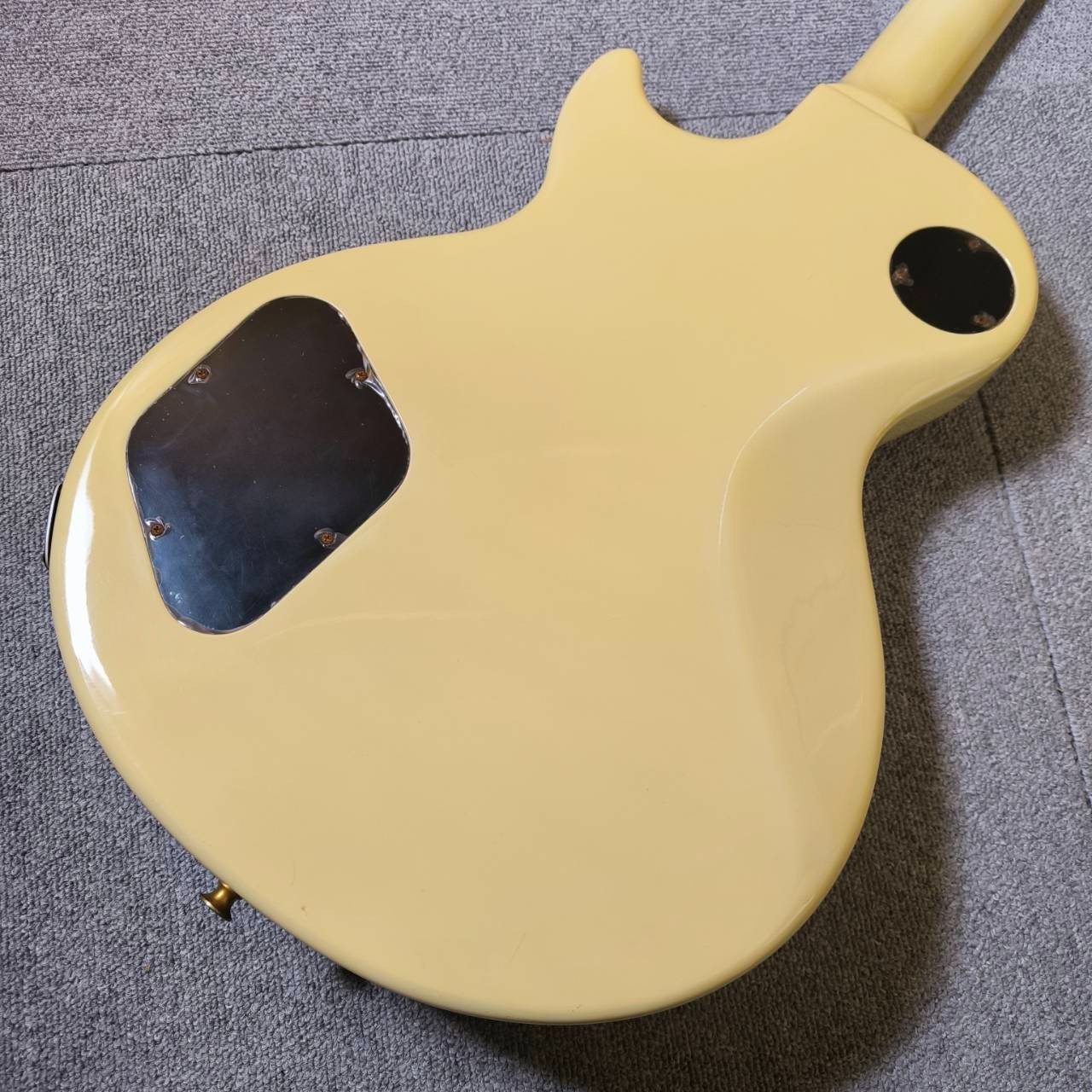 Burny Les Paul Custom Type White RR Electric Guitar Used From Japan #7